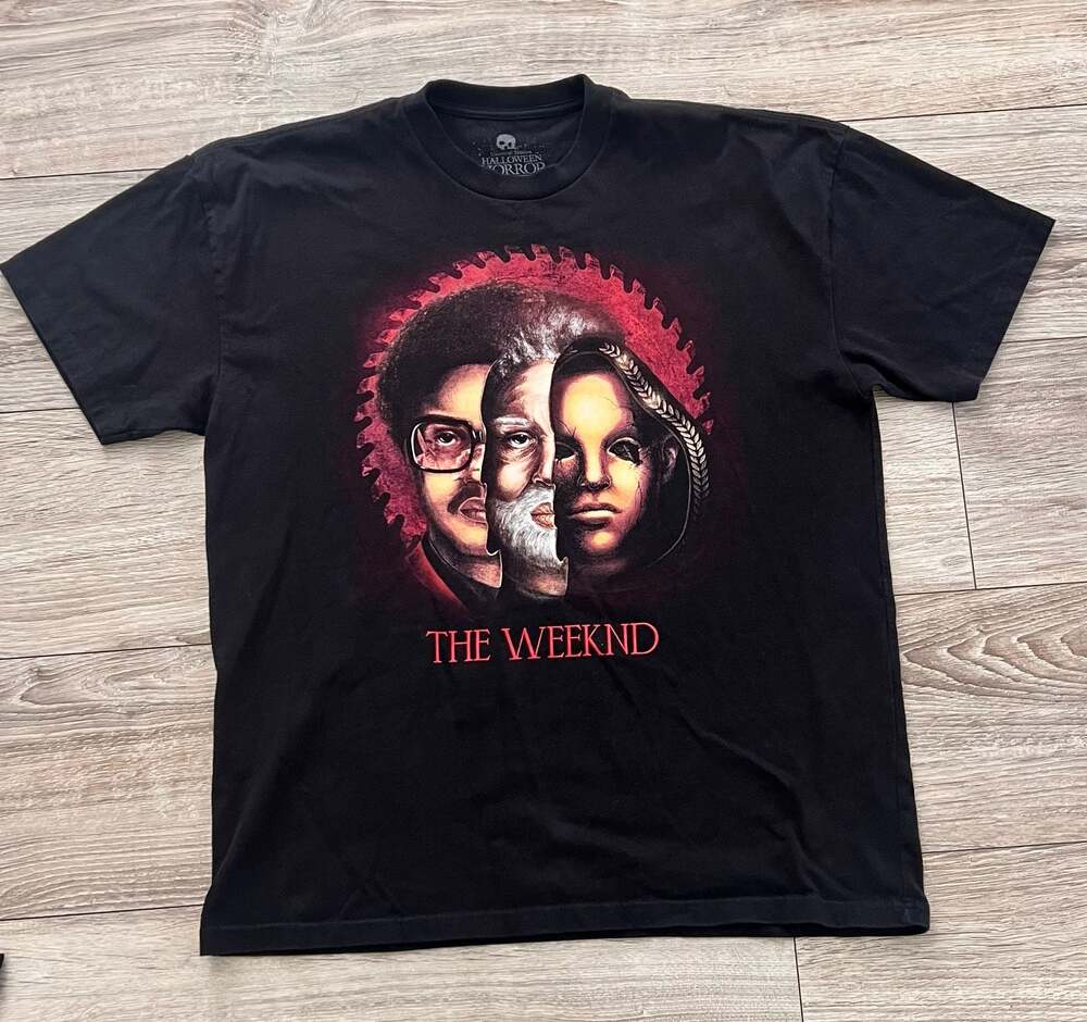 Universal Studios Hollywood HHN 2024 The WEEKND Nightmare Trilogy T-Shirt Large